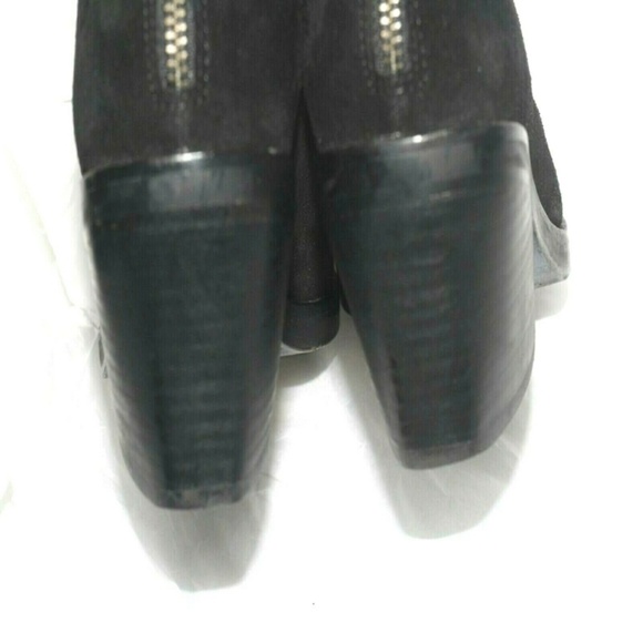 Womens Eileen Fisher Black suede Leather boots 7.5 - Picture 7 of 8